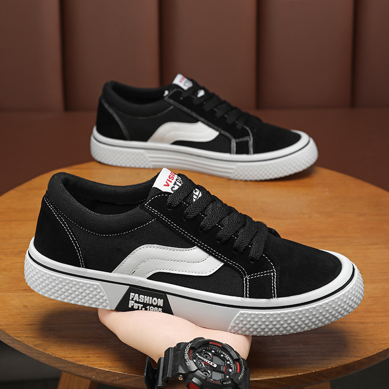 2025年新款黑色帆布鞋