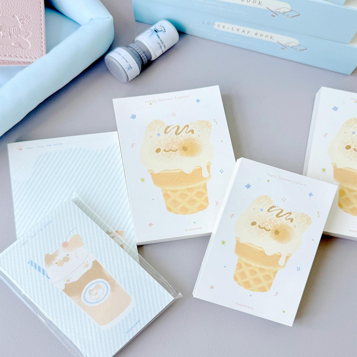 SHOCK手可 |奶茶喵系列 奇葩A6/A7/M5便签纸活页内页替芯手账便签