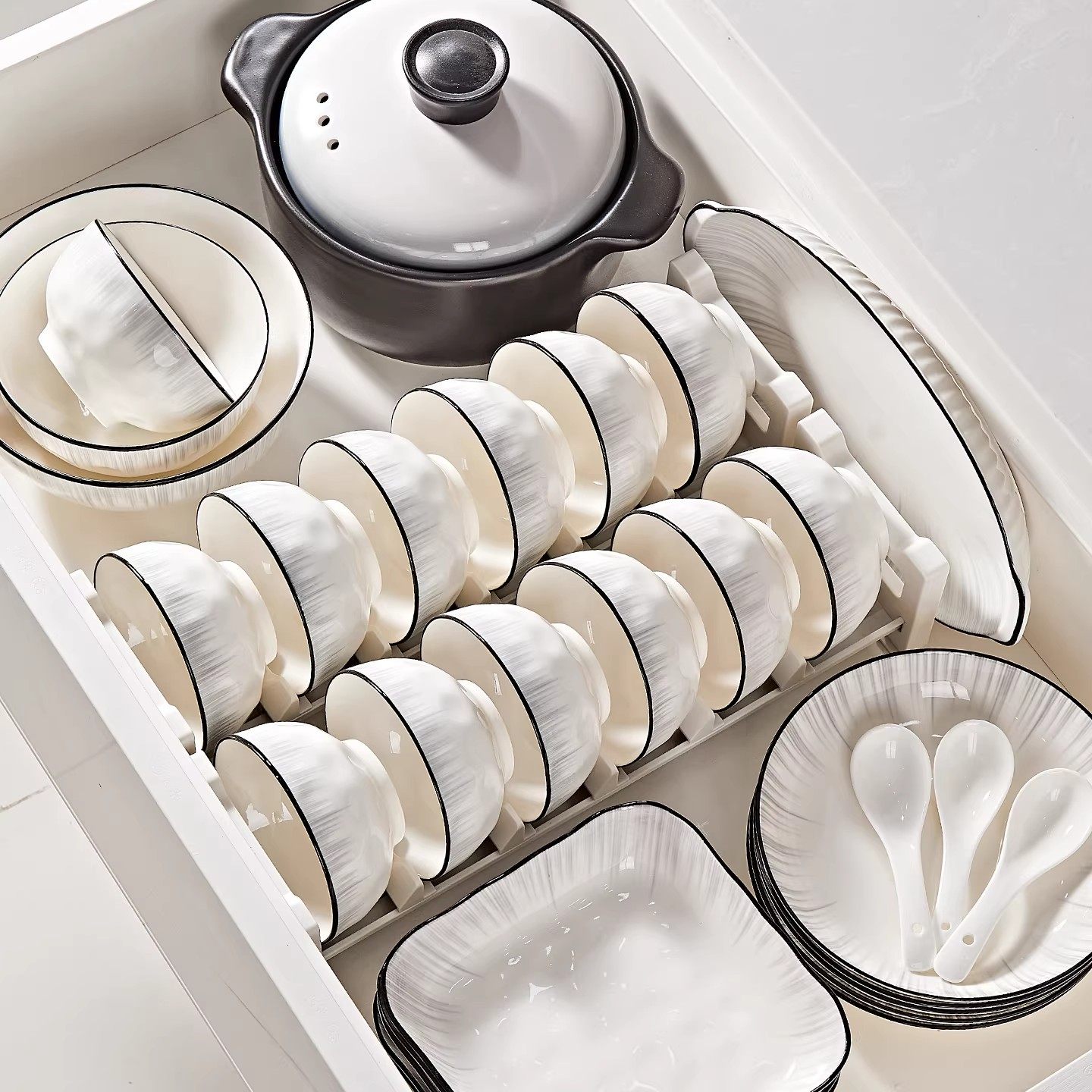 2026年新款碗家用景德镇釉下彩陶瓷碗盘碟筷套装新中式风碗高颜值,餐饮具,碗,淘宝优惠券,粉丝福利购,淘宝优惠卷