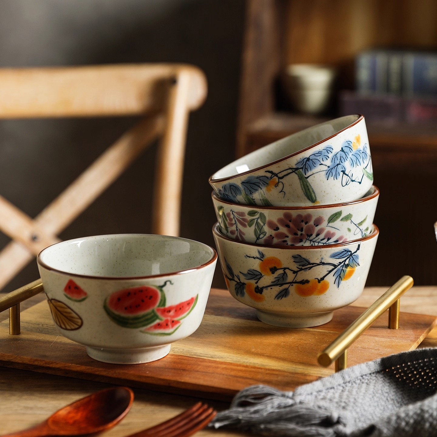 中式复古风碗家用2025新款甜品碗