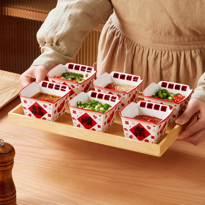 2025新款高颜值陶瓷蘸料碗蒸菜碗