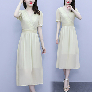 RM7504#傲慢与偏见商场货扬州纱仙女裙夏季连衣裙 