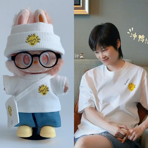 17cn拉布布labubu娃衣李宇春周边T恤娃衣演唱会同款玩偶着替