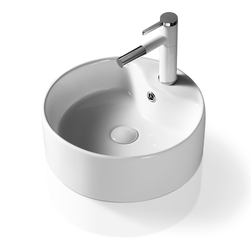 陶瓷圆形单面盆艺术台盆