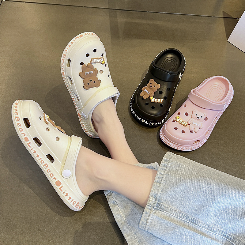 洞洞鞋女夏季外穿2023新款厚底