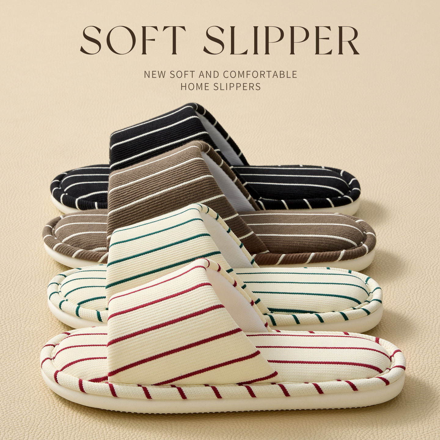 四季通用地板鞋女2026新款简约条纹空调房吸汗软底居家棉麻拖鞋男,居家布艺,居家亚麻拖鞋,淘宝优惠券,粉丝福利购,淘宝优惠卷
