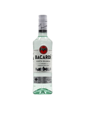 Bacardi百加得白500ml朗姆酒莫吉托mojito鸡尾酒基酒调酒烘焙洋酒