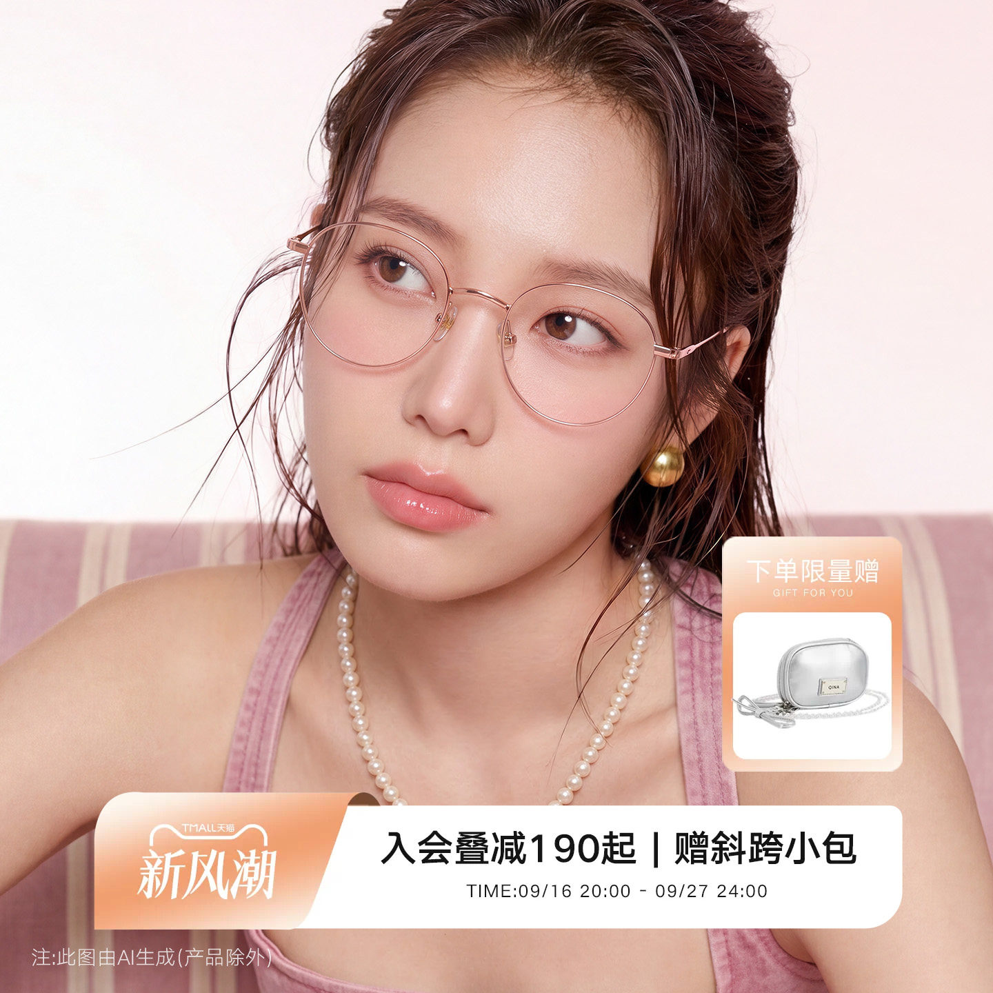 QINA亓那2025新品近视眼镜框