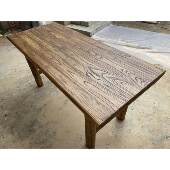 老榆木茶桌家用书桌实木桌面餐桌长桌简约茶台吧台民宿实木板定制