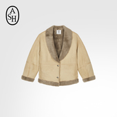 ASH女装 秋冬MILORD 100%羊皮毛外套女廓形保暖外套