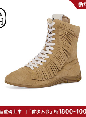 ASH女鞋2026春季新款MOONRISE高帮拳击靴女平底系带休闲运动鞋