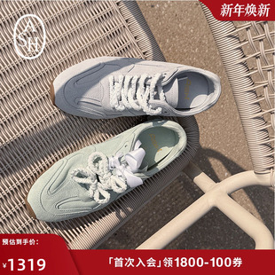 女薄底百搭轻便板鞋 ASH男女同款 KASAR真皮运动休闲鞋 款 2025秋季