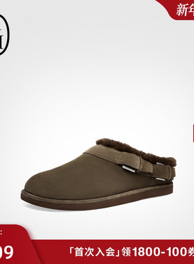 ASH女鞋2025秋季新款ODETTE真皮包头凉拖鞋女平跟休闲勃肯鞋潮