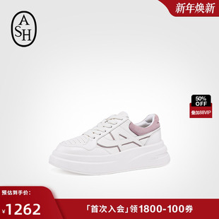 休闲板鞋 ASH女鞋 ICONE圆头运动舒适低帮厚底增高时尚 款 2025秋季