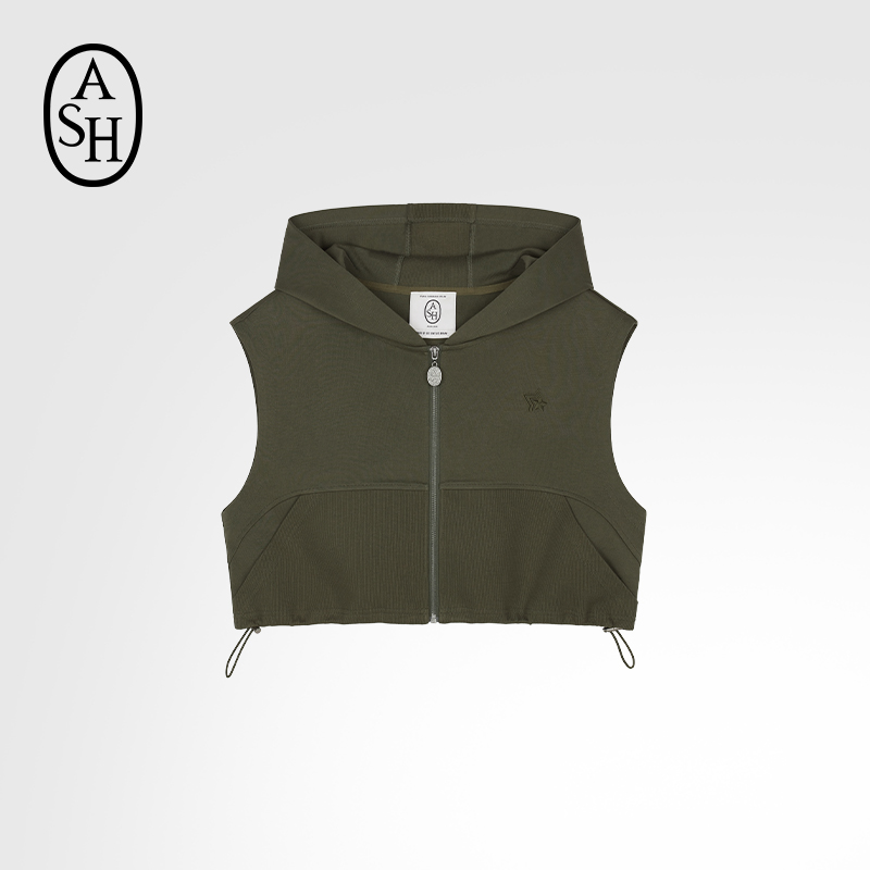 ASH女装LIFEGUARD BIS连帽叠穿针织背心女外套