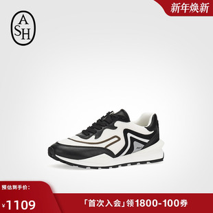 CARRI拼色平底百搭女低帮运动休闲鞋 ASH女鞋 SHA 新款 2025秋季