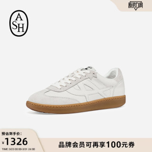 圆头休闲板鞋 SUNSET真皮低帮德训鞋 2026春夏新款 ASH女鞋
