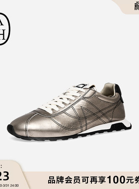 ASH女鞋春季KILL BILL真皮休闲鞋薄底豹纹德训鞋平底板鞋