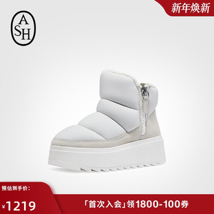 ASH女靴秋冬MALICA雪地靴女厚底内增高加绒短靴大棉鞋 潮