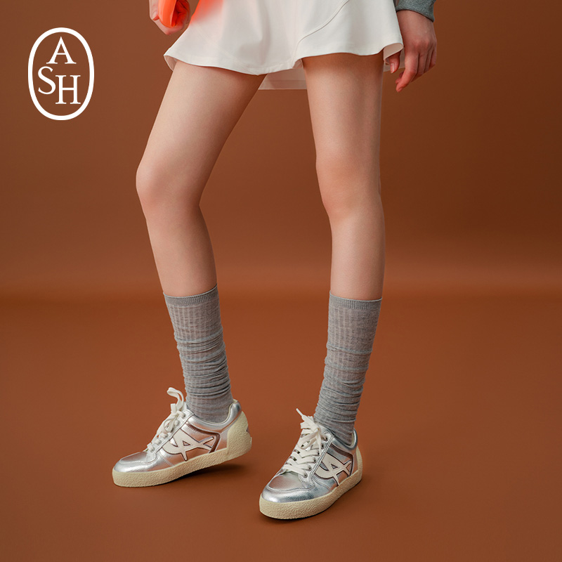 ASH女鞋2025秋季新款NORENE真皮运动休闲鞋舒适百搭平底板鞋