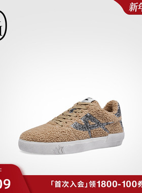 ASH女鞋2024秋冬MALIBU FUR加绒德训鞋女平底百搭休闲鞋板鞋