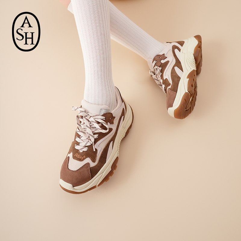 ASH女鞋2025秋季新款Addict老爹鞋潮流厚底增高复古休闲运动鞋