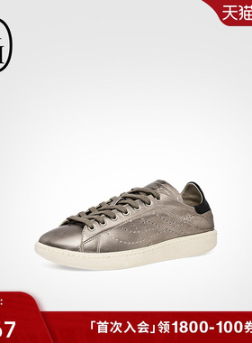 ASH女鞋2025秋季新款SUPER复古撞色真皮圆头厚底休闲鞋女系带板鞋