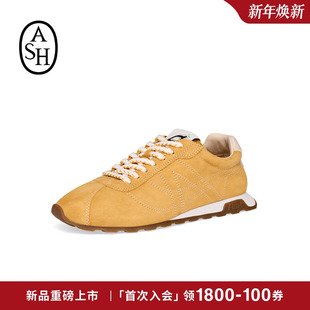 女圆头百搭休闲板鞋 ASH女鞋 BILL真皮薄底德训鞋 KILL 2026春夏新款