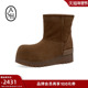 ASH女靴2025秋冬QUEENS纯色休闲雪地靴女圆头厚底保暖短靴