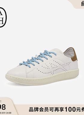 ASH女鞋2026春夏新款SUPER真皮拼色休闲鞋女圆头舒适板鞋