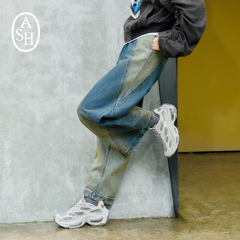 ASH女鞋2025秋季新款DRAGON龙鳞鞋厚底老爹鞋增高休闲运动鞋