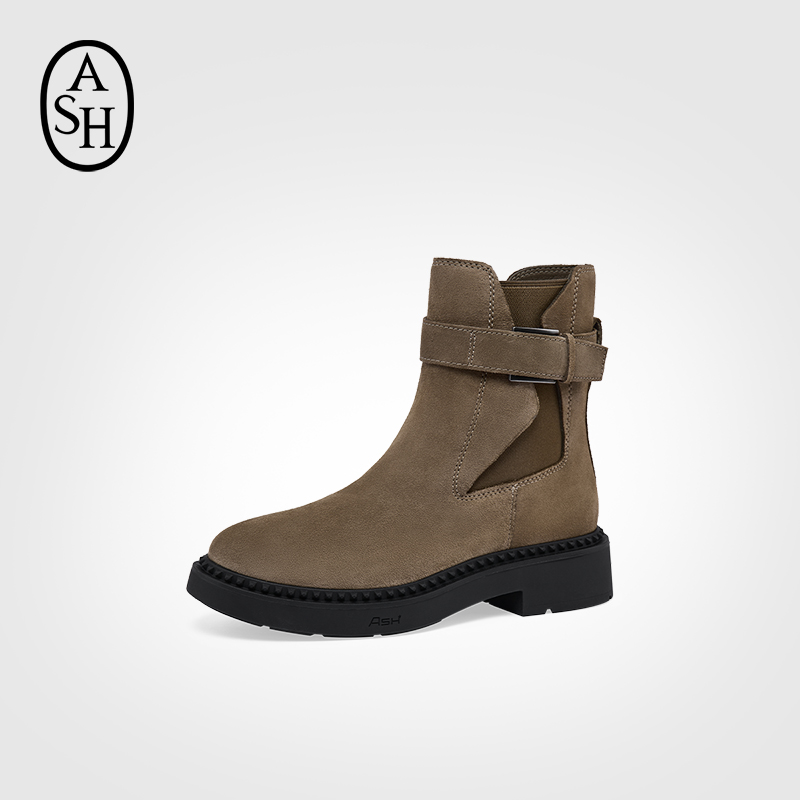 ASH女鞋2025秋冬新款MARGOT切尔西靴厚底增高户外西部靴女短靴