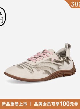 ASH女鞋2026春夏新款MIURA羊绒运动低帮德训鞋女圆头薄底深口单鞋