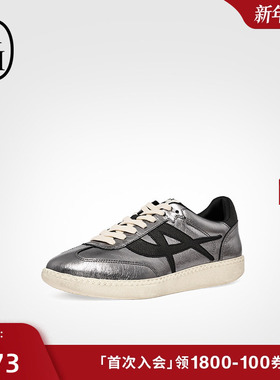 ASH女鞋2025秋季新款SUNSET德训鞋女平底做旧擦色休闲系带板鞋潮