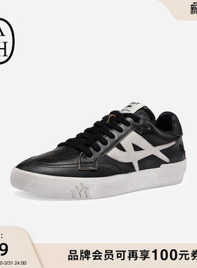 ASH明星同款女鞋春季MOONLIGHT豹纹板鞋女休闲平底小黑鞋潮