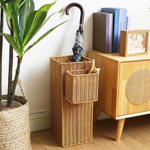 家好点雨伞架仿藤编织