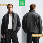 秋冬季 新品 男装 柜699 宽松仿皮棉服拉链夹克皮衣外套0732303 800