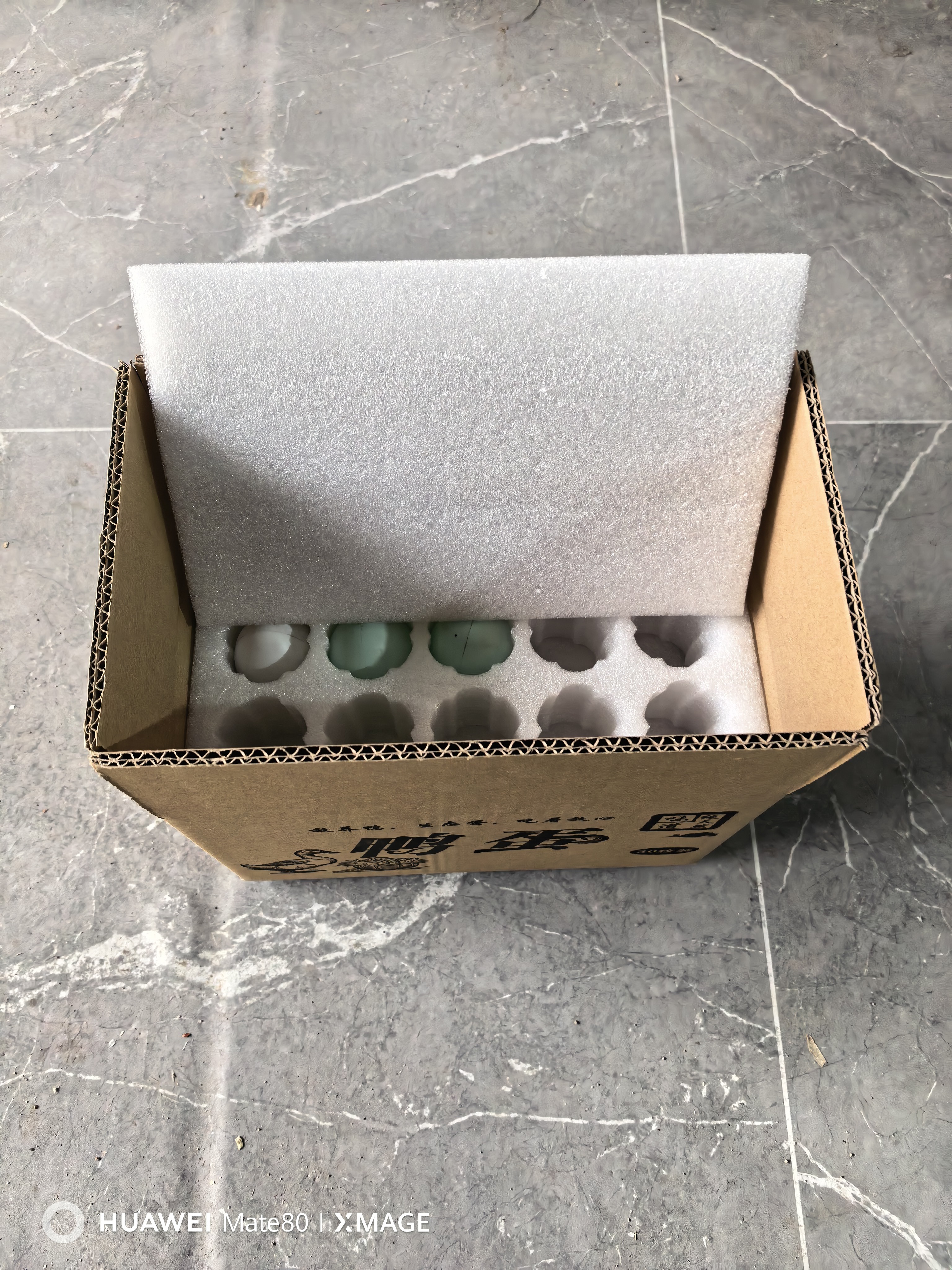 珍珠棉鸭蛋托快递包装孔雀蛋快递运输防震泡沫包装礼盒大孔60-80