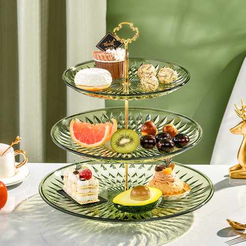 亚克力塑料轻奢多层收纳果盘