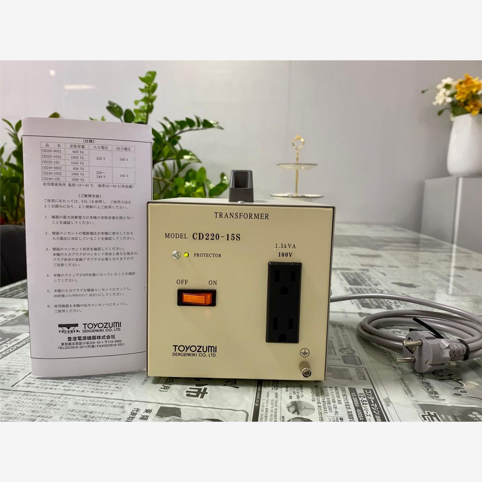 日本TOYOZUMI丰澄电机电源变压器CD220-15S