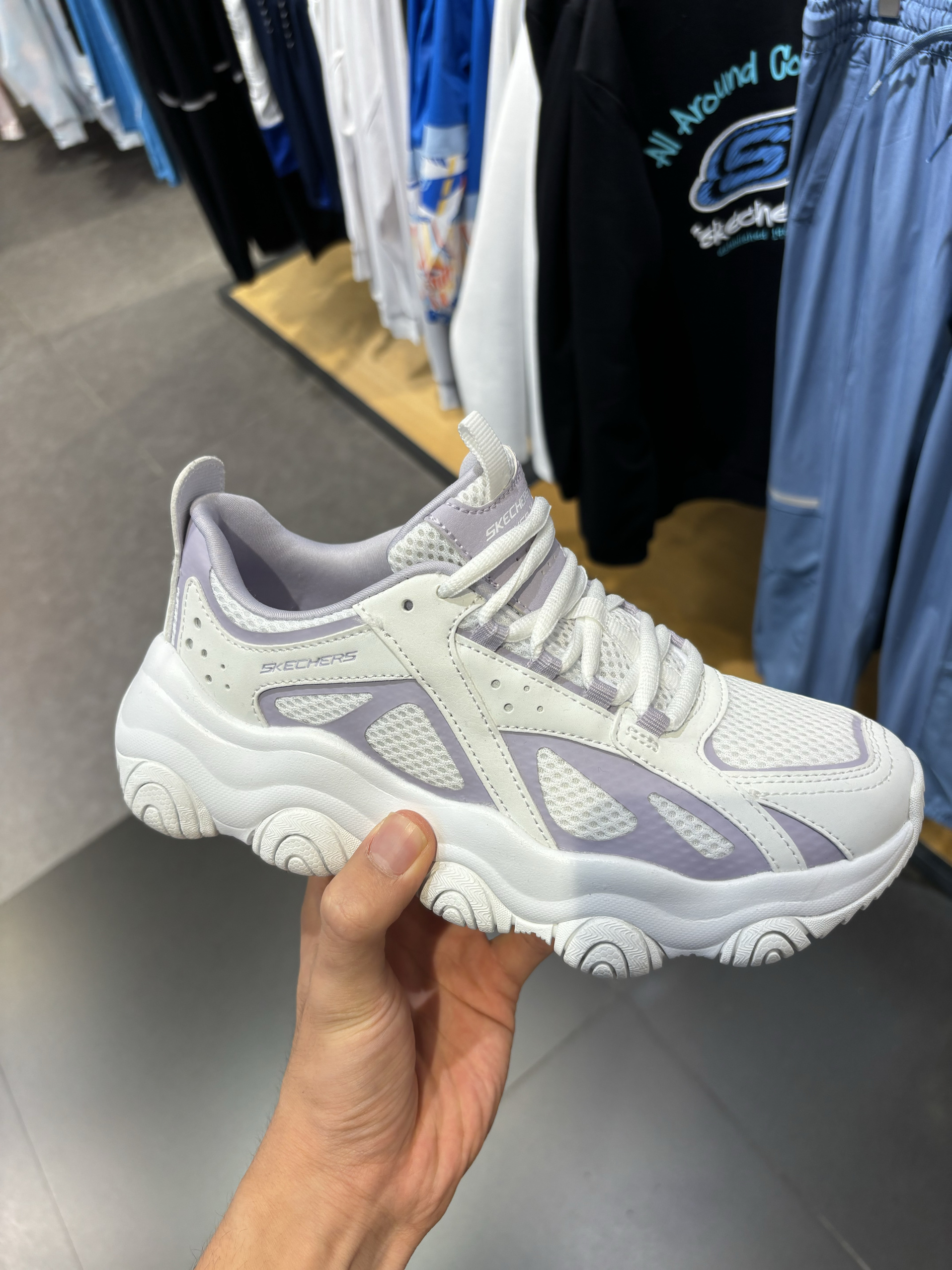 Skechers斯凯奇夏季啵啵熊熊猫鞋子透气运动鞋女鞋徒步舒适896216-封面