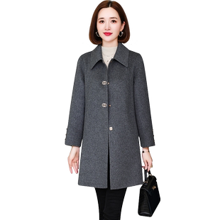 卡若维娅双面呢子零羊绒羊毛大衣女中长款高级感毛呢外套秋冬韩版