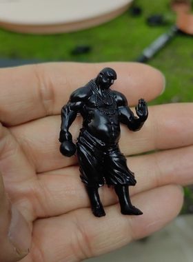 恶僧鲁智深狼摆件招财领头狼和尚客厅办公室茶桌装饰家工艺品手工