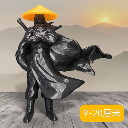 寒江孤影江湖故人古风武侠剑客刀侠客小摆件微景观微缩物室外雕塑