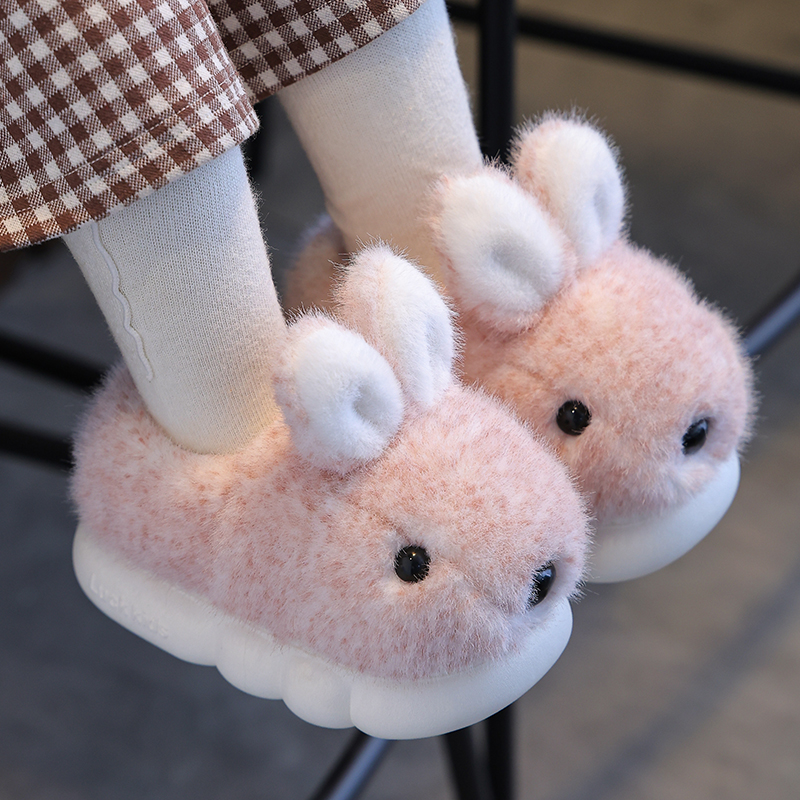 兔子儿童棉鞋保暖可爱冬季