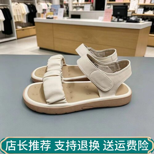 2026年热风女鞋踩屎感一字拖女夏季魔术贴平底舒适百搭休闲凉拖鞋