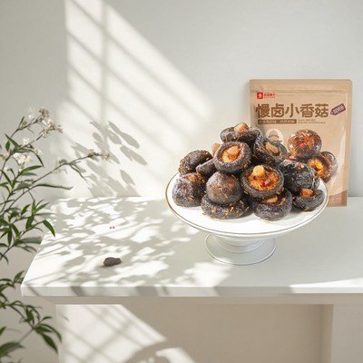 良品铺子慢卤小香菇烧烤味105g门店同款独立小袋装卤味素食零食
