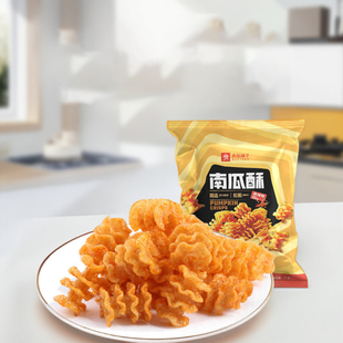 良品铺子南瓜酥75g香辣味门店同款袋装怀旧童年膨化特产小吃零食