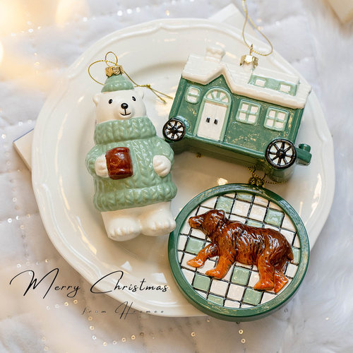 Hromeo绿色系圣诞节创意挂件