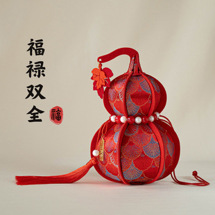 三室 2026马年新年氛围感装饰葫芦春节门口入户玄关客厅摆件布置